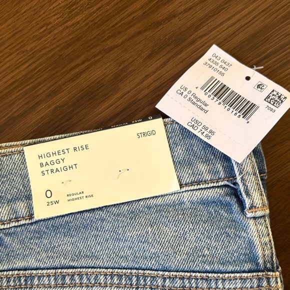 American Eagle highest rise baggy straight jeans - Picture 3 of 3